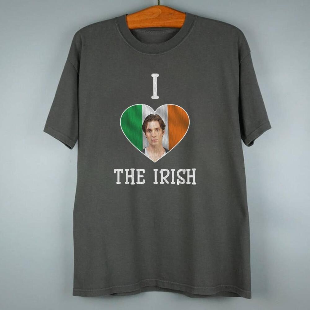 I Heart The Irish Cillian Charcoal T Shirt